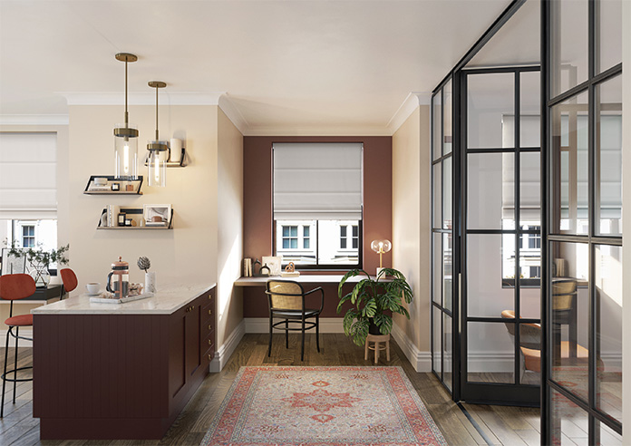 Bruschal (Blackout), Pashmina - Motorised Roman Blind - Image 8